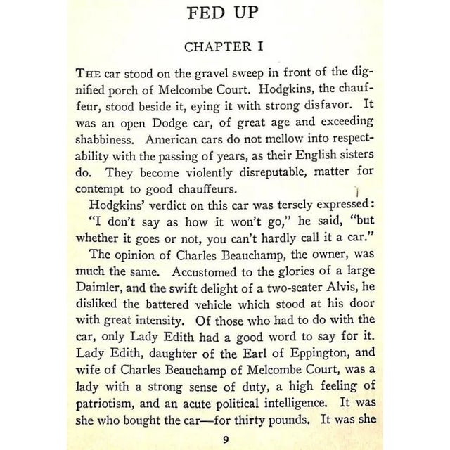 1930s "Fed Up" 1931 Birmingham, George A. For Sale - Image 5 of 5