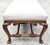 Jerry Pair Queen Anne Linen Walnut Califia Bench For Sale - Image 4 of 13