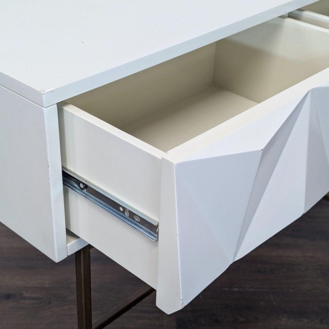 West Elm Sculpted Geo Console For Sale - Image 9 of 9