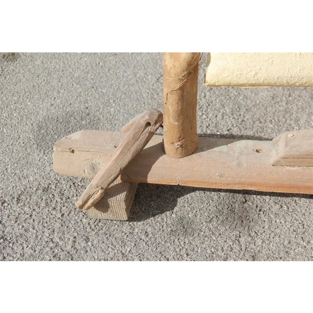 Parchment and Wood Floor Lamp, 1960s For Sale - Image 6 of 16