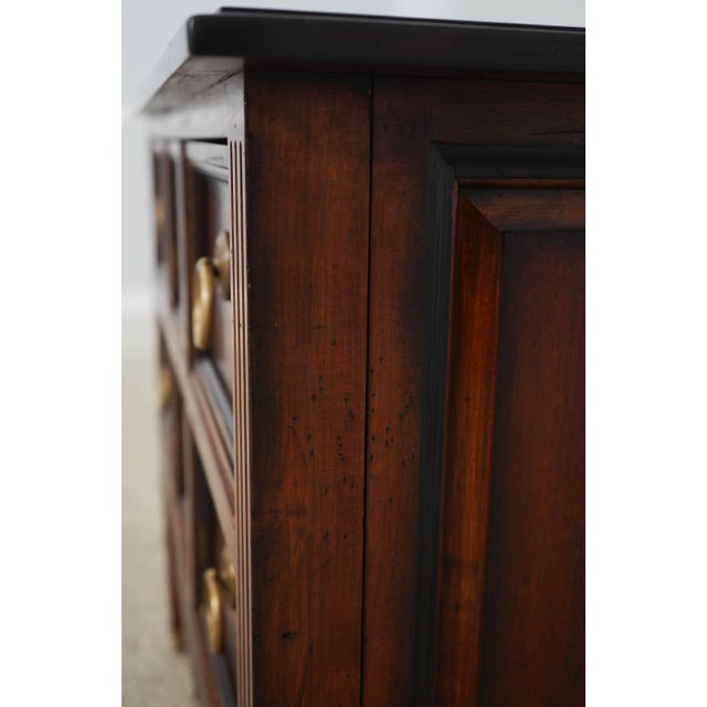 Hickory-White Italian Continental Mahogany 2 Drawer Nightstand For Sale - Image 14 of 18