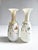 Victorian Matching Pair of Antique Bristol Glass Vases With Hand Painted Flowers & Butterflies For Sale - Image 3 of 17