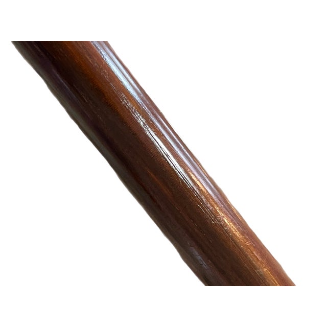Wood 19th C. Georgian Sterling Crook Handled Walking Stick or Cane For Sale - Image 7 of 8