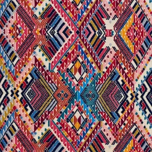 Schumacher X A Rum Fellow Nica Hand Woven Brocade Fabric in Rosa