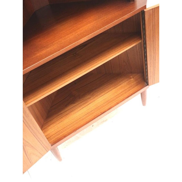 Wood Vintage Danish Corner Cabinet, 1960s For Sale - Image 7 of 9