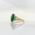 2020s 2.4Ct Zambian Emerald Ring With Natural Diamond Accents: Solid 14k Gold, Size 6.75 For Sale - Image 5 of 8