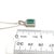 Metal Natural Emerald Diamond Pendant 18" 14k WG 2.05 TCW Certified For Sale - Image 7 of 11