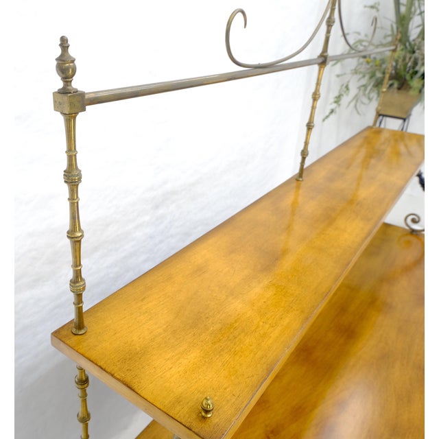 Regency Gallery Etagere Top Light Burl Walnut Sideboard Credenza c1920s MINT! For Sale - Image 10 of 18