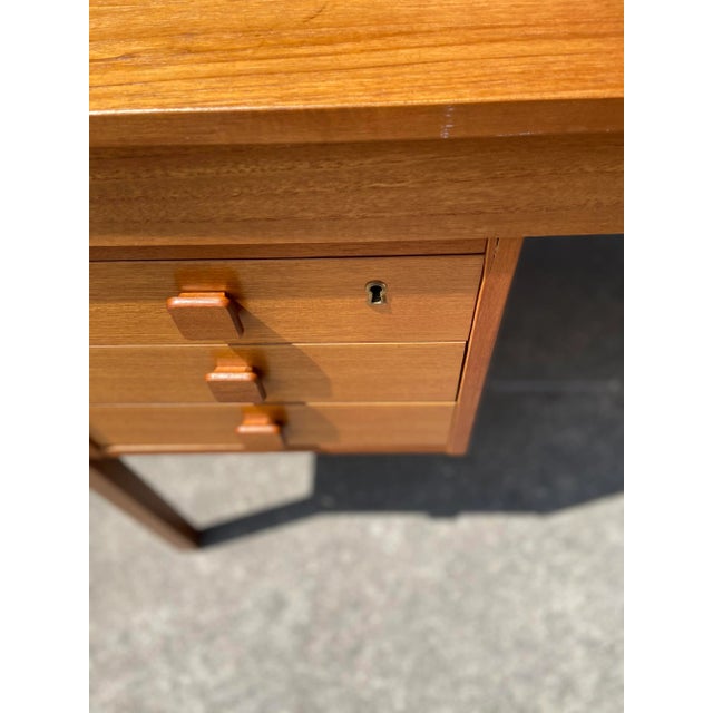 Mid Century Danish Modern Writers Desk | by Domino Møbler For Sale In Tampa - Image 6 of 13