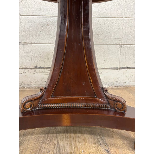 Alfonso Marina Biedermeier Regency Directoire Style Fruitwood Center Lamp Table For Sale In Kansas City - Image 6 of 18