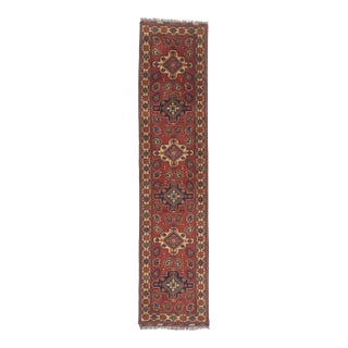 Vintage Afghani Rug, 02'08 X 11'07 For Sale