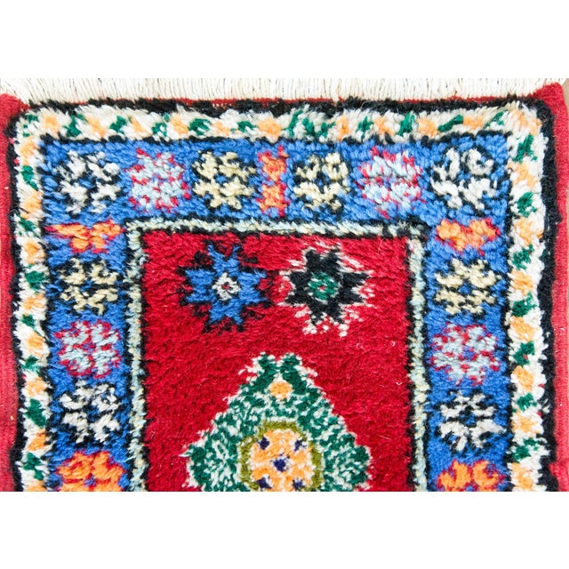 Mid 20th Century Vintage Petite Moroccan Rug For Sale - Image 5 of 15