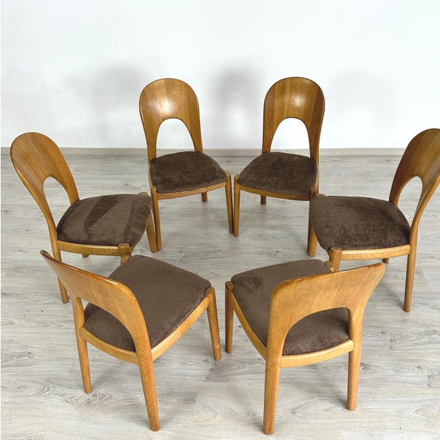 Mid-Century Modern Danish Dining Chairs by Niels Koefoed – Set of 6 For Sale - Image 3 of 11