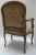 C.1980's French Louis XV-Style Fauteuil Arm Chair in "To the Trade," Pierre Frey Textile For Sale - Image 9 of 13