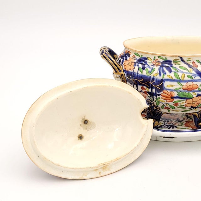 Pair of Coalport Sauce Tureens, England Circa 1825 For Sale - Image 12 of 12