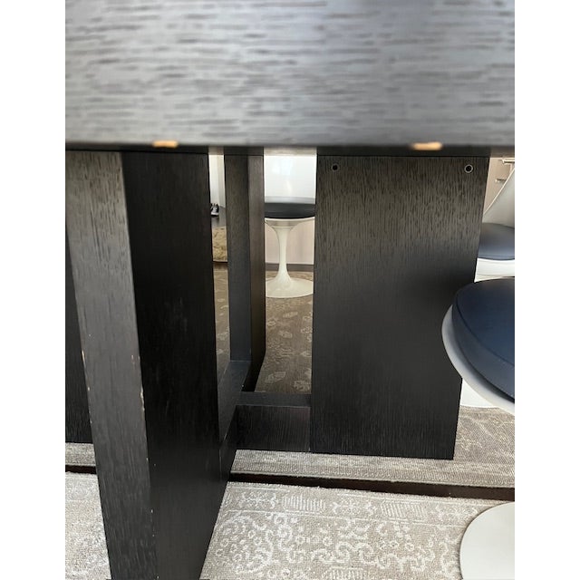 Black Roberto Lazzeroni for Casamilano “Tokyo” Square Dining Table – Italian Modern Japandi Design, Seats 8 For Sale - Image 8 of 11