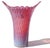 Vintage Murano Fratelli Toso Opalescent Pink Control Bubbles Italian Art Glass Flared Rim Flower Vase For Sale In Orlando - Image 6 of 11