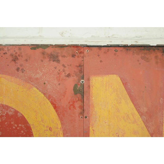 Metal Reclaimed Modern Economy Shop Aluminum Marty Supreme Movie Prop Sign For Sale - Image 7 of 12