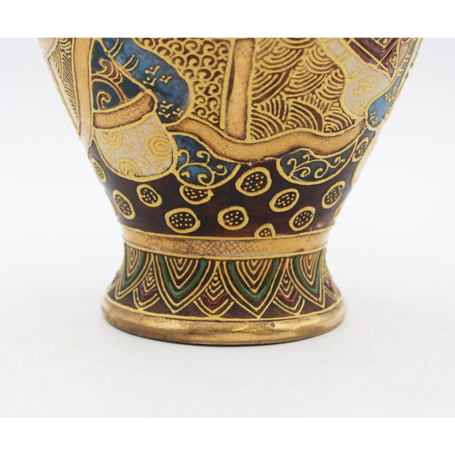 Circa 1900 Japanese Porcelain Rinzan Workshop Satsuma Vase For Sale - Image 12 of 13