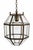 Antique Vienna Secession Pendant Lantern with Beveled Glass attributed to Adolf Loos, Vienna, 1900s For Sale - Image 9 of 9