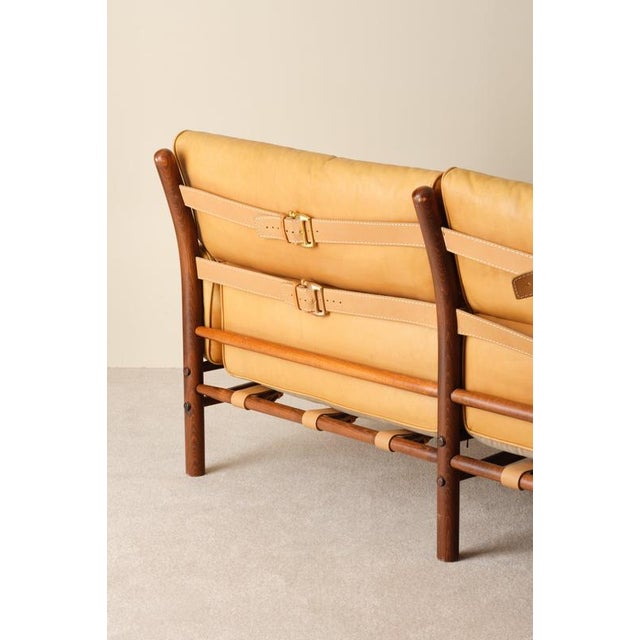 Animal Skin Kontiki Sofa attributed to Arne Norell, Sweden, 1970s For Sale - Image 7 of 11