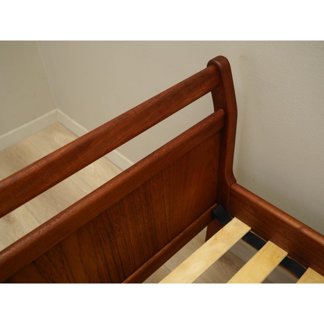Wood Danish Teak Bed, Denmark, 1970s For Sale - Image 7 of 11