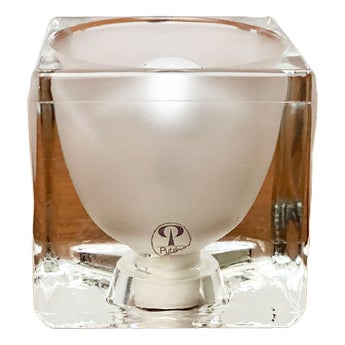 Vintage German Glass Ta 14 Cube Table Lamp from Peill & Putzler, 1970s For Sale