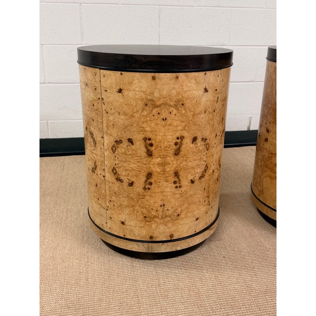 1970s Ultra Rare Scene Two Drum Tables From Henredon For Sale - Image 5 of 9
