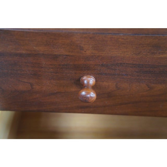 Vintage Durham Furniture Cherry Mission Craftsman Style Nightstand Side Table For Sale - Image 12 of 12