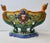 Gothic Revival, late 19th. Caryatid Lion Head Barbotine majolica planter vase. A Victorian revival of Gothic taste....