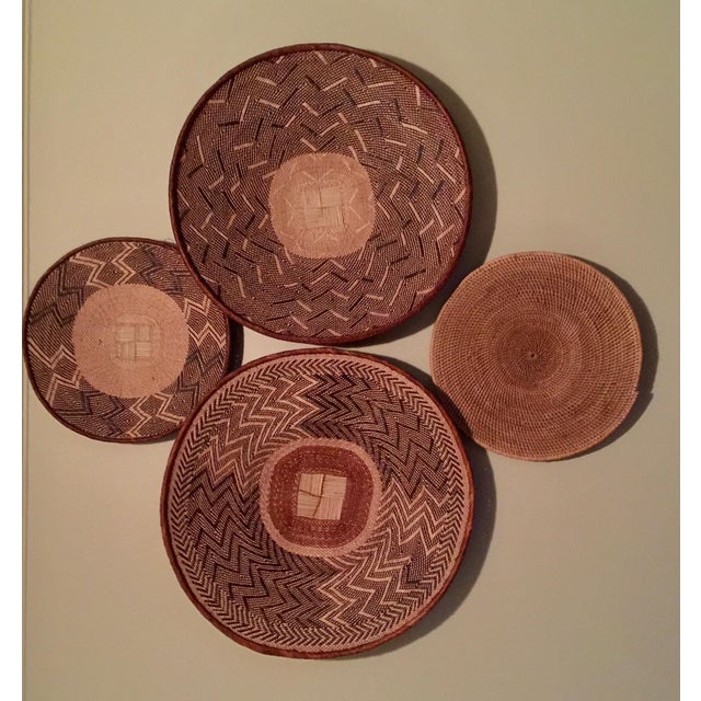 African Tonga Baskets Set of 4 Chairish