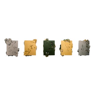 The Hunt Metallic Tapestries in Powder-Coated Aluminum by Altreforme, Set of 5 For Sale