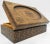 Vintage Hand-Carved Walnut Finish Box With Foliate Detail For Sale - Image 4 of 7