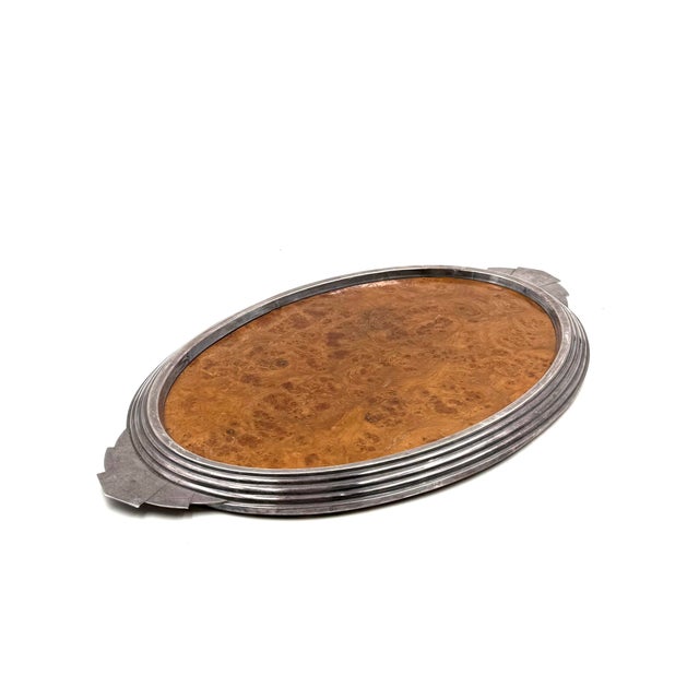 Art Deco Burl Wood Tray, France, 1930s For Sale - Image 11 of 11