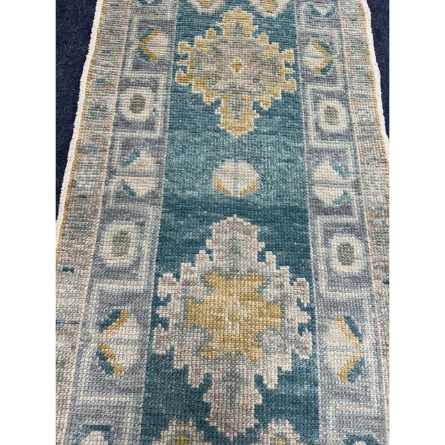 Contemporary Turkish Oushak Rug 2'2" x 4'10" For Sale - Image 3 of 6