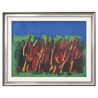 Ulivi a Bordighera, 1980 Ennio Morlotti For Sale