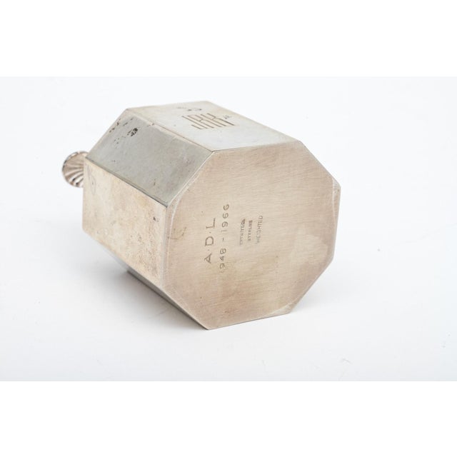 Transitional Vintage Weighted Octagonal Tiffany & Co. Silver Table Lighter For Sale - Image 3 of 6