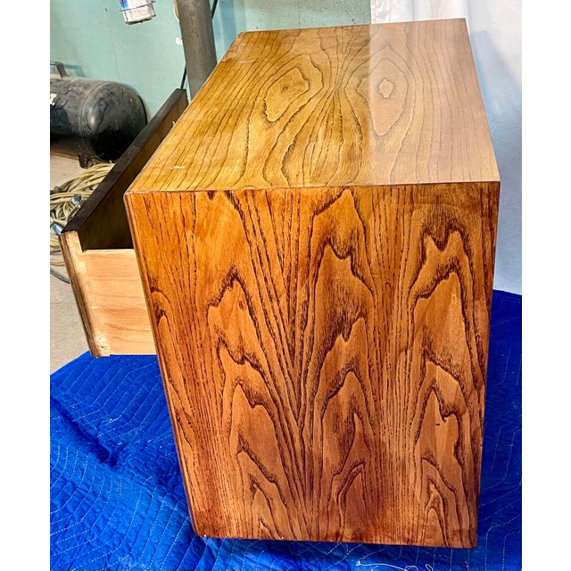 Lane Furniture Lane Furniture Company 1970s Pair of Midcentury Modern Brutalist/Staccato Night Stands For Sale - Image 4 of 12