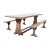 Large English Oak Trestle Table For Sale