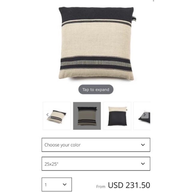 Textile Pair of Luxury Libeco Belgian Linen & Wool 27” Euro Pillows With Rh Inserts For Sale - Image 7 of 9