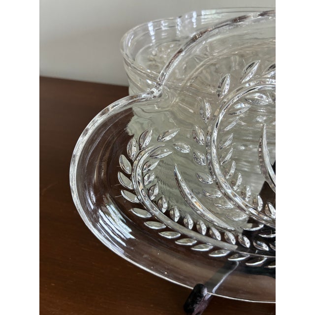 Mid-Century Modern Mid 20th Century Federal Glass Company Homestead Pressed Glass Plates – Set of 14 For Sale - Image 3 of 8