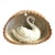 Early 20th Century Petite Majolica Swan and Bamboo Wall Hanger For Sale