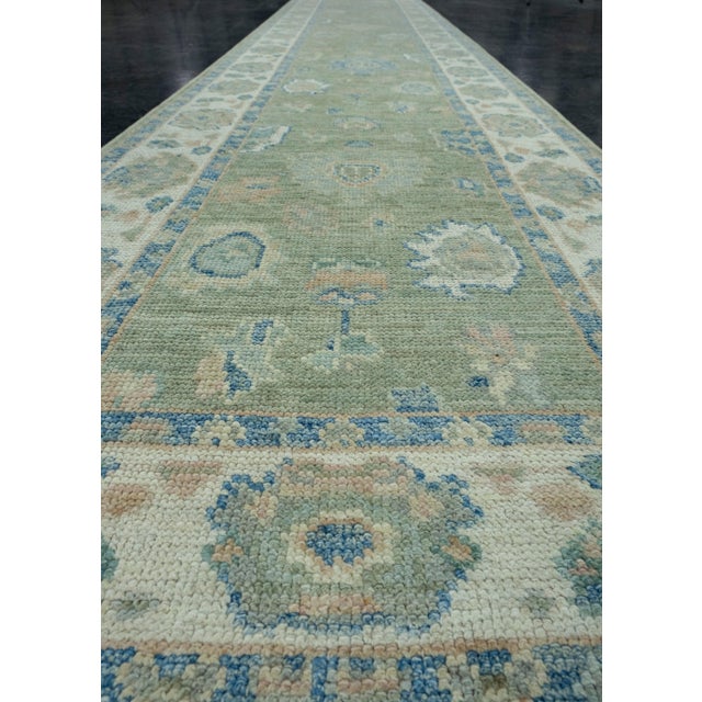 Early 21st Century Turkish Oushak Runner Rug 2'10" x 16'1" #17902 For Sale - Image 5 of 8