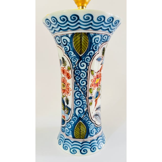 1930s Antique Table Lamp from Royal Tichelaar Makkum, 1930, Set of 2 For Sale - Image 5 of 8