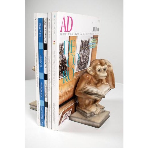 Ceramic Ceramic Bookends from Norleans, Set of 2 For Sale - Image 7 of 12