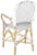 Indoor-Outdoor Stacking Armchair in Grey & White - a Pair For Sale - Image 4 of 8