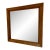 Handmade Beveled Yellow Pine Framed Wall Mirror For Sale