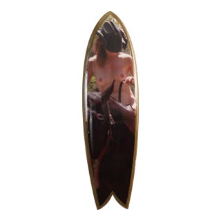 Sexy Cowgirl - Rockin Fig Epoxy Rideable Surfboard by Bobbi Bennett For Sale
