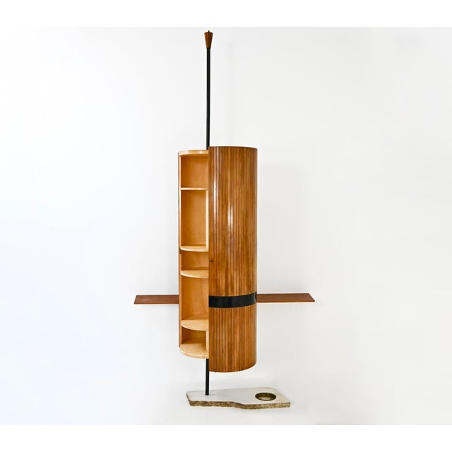 Italian Wall Unit attributed to Vittoriano Viganò, 1960s For Sale - Image 4 of 12