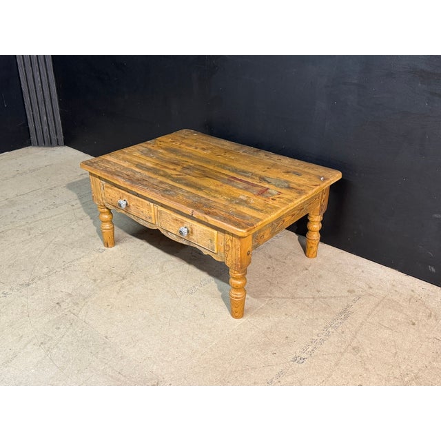 Pine Coffee Table, 1930 For Sale - Image 4 of 10